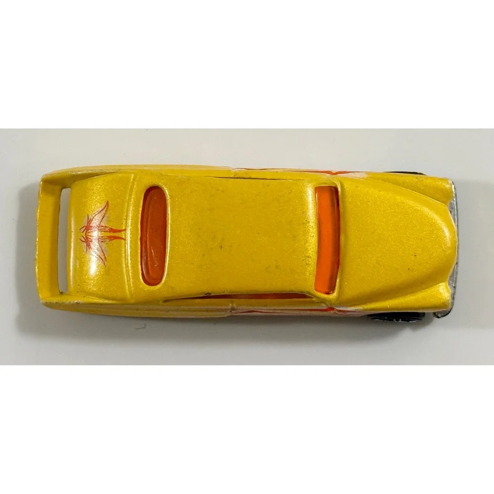 Hot Wheels Purple Passion Kids 1:64 Yellow Flame Graphics Lead Sled Custom Car